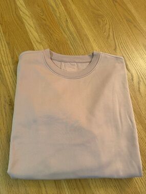 Tahari Light Pink Crewneck Sweatshirt